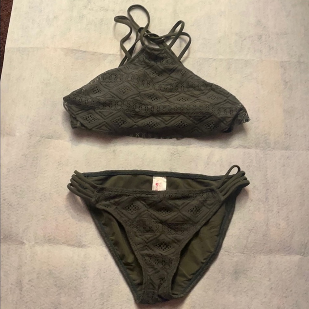 Olive Green Bikini Set